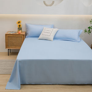 One-piece Bed Sheets (pillowcases Not Included) Washed White Navy Pink Grey Blue Hotel Bed Sheets Single and Double Home Use