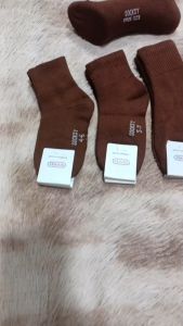 ชุดเท้านักเรียนสีน้ำตาล ผ้าไมเคที่น่าสนับสนุน ยกโหล 4-6 5-7 7-9 สีพลาร์ พร้อมส่ง คุณภาพเรียบเนียน