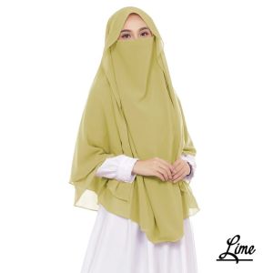 Jilbab Siti Aisyah Aminah/Jilbab Syari Khimar Niqab Instan/Hijab Termurah dan Berkualitas