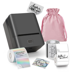 KAYSION Inkless Label Printer Barcode Food Label Clothing Tag Thermal Sticker Small Photo Printer Supermarket Commercial Portable Label Maker APP/CP Wireless