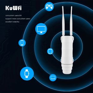 other | KuWFi IP67 Waterproof 4G LTE WiFi Router - 300Mbps High-Speed SIM Card Internet Hotspot w/64 Users Support