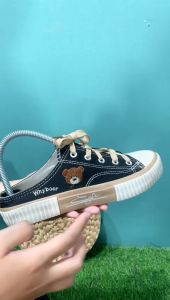 Sepatu Sneakers Kasual Wanita Hangout Simple Kanvas Import 005
