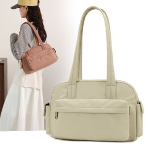 Women Tote Bag Large Capacity Shoulder Bag Nylon Handbag for School Work Shopping