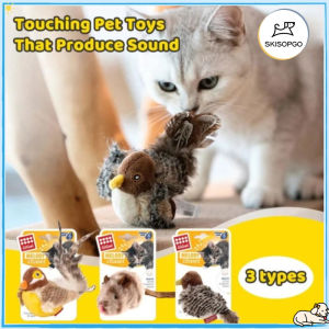 SKISOPGO Cat Toy Lifelike Bird Mouse Toys for Pets Touch and Sound Fun Cat Toys Companion Simulation Bird Toy