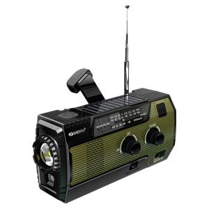 Solar Hand-crank Emergency Radio Flashlight
