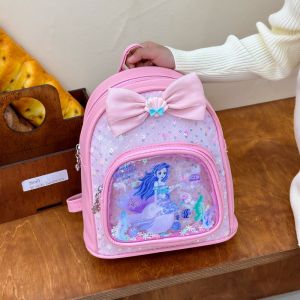 Princess Backpack for Girls Kindergarten Bookbag Cute Travel Bag Ages 2-3-5-6 Childrens Bag Dual Shoulder Outdoor Excursion