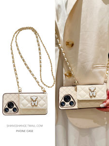 Fashionable Womens Huawei P70 Phone Case Side Opening Crossbody Lens Full Cover Protective Shell Elegant Gold Frame Design