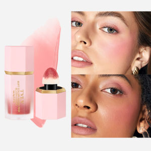 Phấn Má Dạng Lỏng Lì 4 Màu TVLV Lâu Trôi Chống Nước Kèm Cọ Mút Dễ Tán Kích Thước Đầy Đủ