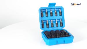 Female E Torx Socket Set 3/8 1/2 1/4 Drive E4 - E24 External Torque Star Socket Kit 14pcs