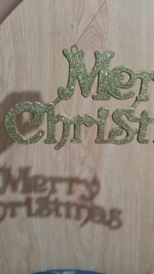 HIASAN NATAL AKSESORIS NATAL TULISAN MERRY CHRISTMAS HSN-69