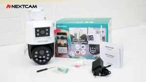 NEXTCAM NC-858 CCTV WIFI OUTDOOR dual lensa colorful fullHD 1080p