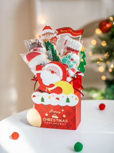 Hộp Đựng Kẹo Kéo Cầm Tay Giáng Sinh 2025 Hộp Đựng Kẹo Hộp Đựng Bánh Hộp Quà Tặng Đêm Bình an Hộp Đựng Đồ Ăn Nhẹ Hộp Đựng Kẹo Kéo Rỗng