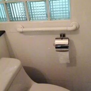 ราวจับห้องน้ำ ราวช่วยพยุงตัว สแตนเลส 304 ขนาดยาว 35-39-60-100 cm และ ตัว L 60x32 cm สีขาว ท่อ 35-38 mm หุ้มด้วยพลาสติก ABS อย่างดี by Prima