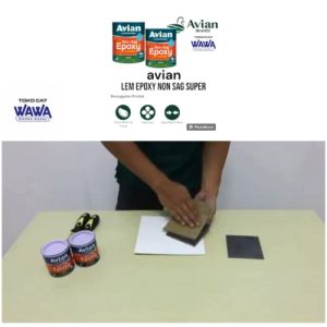 Lem Epoxy DIX: Lem Serbaguna Super Hemat 2 Komponen 1 Liter/Set Hardener