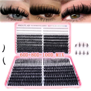 60D-100D eyelash group manga fake eyelashes doll eyes natural eyelashes lower eyelashes 3D pointed thick artificial fake eyelash