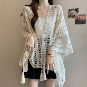 Bohemian Lace Knitted Summer Plus Size Womens Cardigan