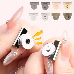 1/2/3 Nút Bấm Kim Loại Khóa Từ Tính Khóa Gài Không Đường May Không Cần May Cho Túi Tote Quần Áo Đồ Thủ Công Tự Làm Ví