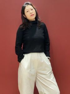 Áo Len Dệt Kim Dài Tay Bằng Lông Cừu Nguyên Chất Cho Nữ Áo Khoác Cardigan Cổ Cao Thường Ngày Mùa Thu 2023