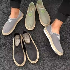 Espadrille Shoes for Men  Loafers Fisherman Shoes Summer Casual Sneakers Male Trend Canvas Driving Shoes for Men 2023 Style