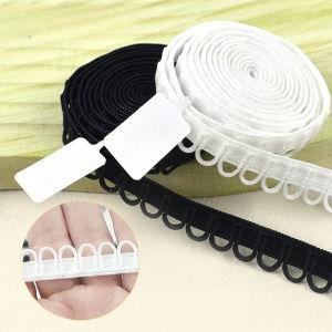 5/10/20M 15mm Elastic Band U-wave Lace Trim Nylon Ribbon for Sewing Dress Decoration Wedding DIY Garment Craft Accessory