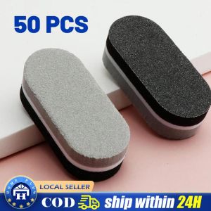 10/50Pcs/Bag Double Color Mini Nail Sponge Files Buffer Block Buffing Sanding Nails File Pedicure Manicure Tools