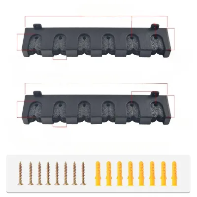 Two fishing rod storage display racks horizontal wall mounted fishing rod brackets capable of storing 6 fishing rods