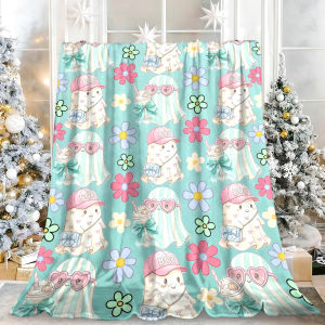 Beast Kingdom | Unicorn Rainbow Pastel Flannel Blanket Soft Fuzzy Plush Cozy Warm Throw for Sofa Bed Couch Home Decor Gifts