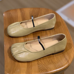 Silver Folded Flat Bottom Single Shoes Womens Soft Bottom Slip-On Spring Versatile Comfortable Fashionable Casual Flats