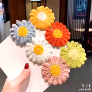 Korean Version of the New Fashion Sweet Little Daisy Bangs Clip Hairpin Cute Childrens Head Accessories