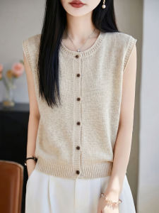YUEXINYIRONG | French Elegant Style Sleeveless Vests Top