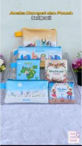 Brazil Dompet Landmark Souvenir Suvenir Oleh Oleh Mini Wallet Negara Dompet Panjang Pouch Mouse Pad