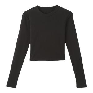 Slim Fit Short Sleeve Long Sleeve Womens T-Shirt Inner Wear Base Shirt Top Flashing American Hot Girl Pure Color Early Autumn