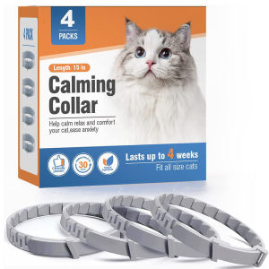 Calming & Soothing Pet Collar – Relieves Stress & Anxiety for Cats and Dogs Waterproof Adjustable Fit (38cm for Cats 62cm for Dogs)