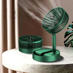 Rechargeable Electric Folding Fan Telescopic Small Fan Student Dormitory Office Desktop Mute Big Wind Camping Foldable Fan