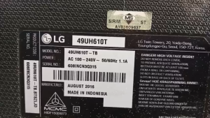 (IS196) LG 49UH610TB.BTSZLJD Mainboard PowerboardTcon Tcon Ribbon LVDS Wifi Used TV Spare Part
