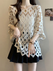 AIYITI | Fashion Lace Cutout Loose Tunic for Plus Size Women