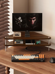 Giá Để Máy Tính Để Bàn Đồ Dùng Văn Phòng Giá Để Đồ Nhiều Lớp Chân Đế Máy Tính Xách Tay Chất Liệu MDF Thiết Kế Cố Định