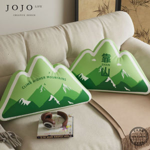Innovative Mountain Shape Pillow Creative Sofa Backrest Cushion Soft Plush Material Universal Home Use Comfortable Pillow