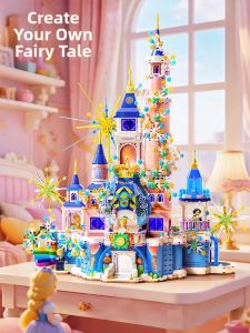 KEWANG | High Difficulty Adult Princess Castle Building Block Toy