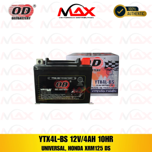 OD Gel Battery MOTORCYCLE BATTERY (THAILAND) YTX4L-BS