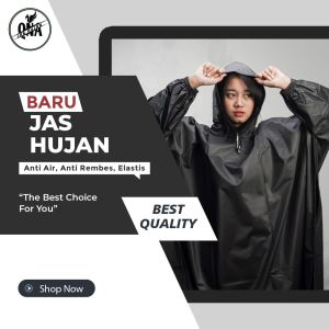 JAS HUJAN PONCO LENGAN Terbaik Pria Wanita By QNA Mantel MOKA