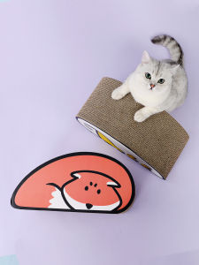 Mengyue Niao Cat Scratching Board Durable Wear-resistant Forest Animal Series Non-shedding Kittens Toy Interactive Cat Teaser