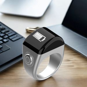 Equantu QB702Lite Zikr Ring Digital Couter Ring Bluetooth Smart Tasbih Digital Ring Azan Time Reminder Tasbeeh Ring Tasbin Ring For Muslim Door Gift Zikir Ring Prayer Counter
