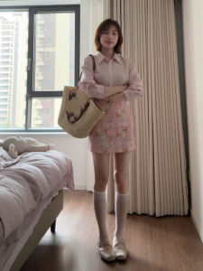 CHANGTONG | Korean Style Age-reducing Shirt and Skirt Set Spring
