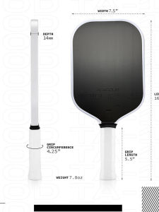 JoolaMOD TA-15 Professional Level Carbon Fiber Pickleball Paddle Integrated Heat Pressed Full Set Unbranded Sports Fitness
