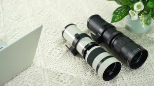 420-800mm F/8.3 Manual Telephoto Zoom Lens with T-Mount Ring Suitable for Canon R R3 R5 R6 R10 R100 Nikon Z5 Z9 Z30 Sony Fujifilm Olympus Cameras