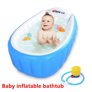 Baby Tube High Quality Portable Folding Plastic PVC Inflatable Infant Bath Tub for Shower