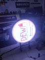 Neon Box Bulat Dua Sisi Akrilik 50 cm. 