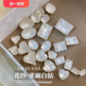 YIFANNAIL Linen White Wedding Nail Drill High Quality Sharp Bottom Linen White Nail Art Drill P56 Perfect for Any Skin Type