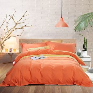 FUANNA (富安娜) | Bộ Đồ Giường Bốn Mảnh Màu Sơ Cấp Cotton Toàn Phần Kích Cỡ Queen